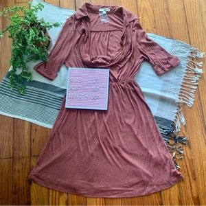 NWOT YA Los Angeles Collar Cowl Neck Dress